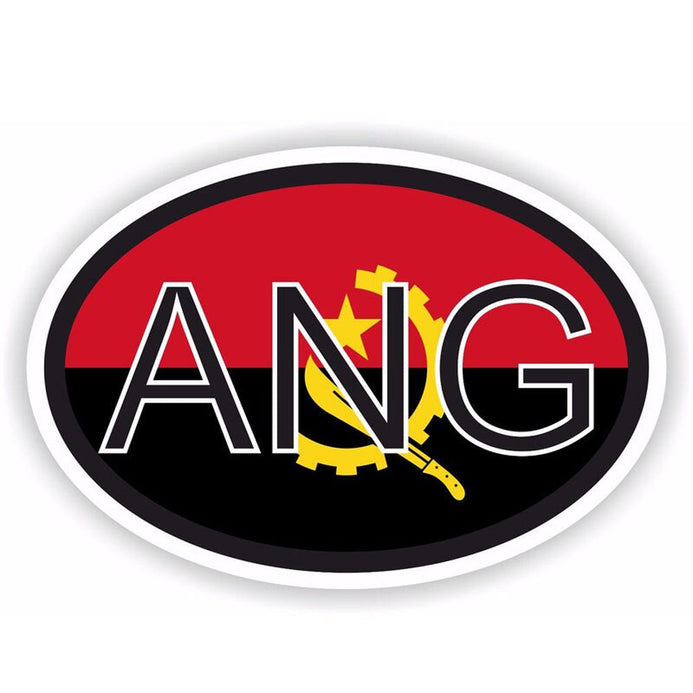 Adesivo bandiera Angola per auto