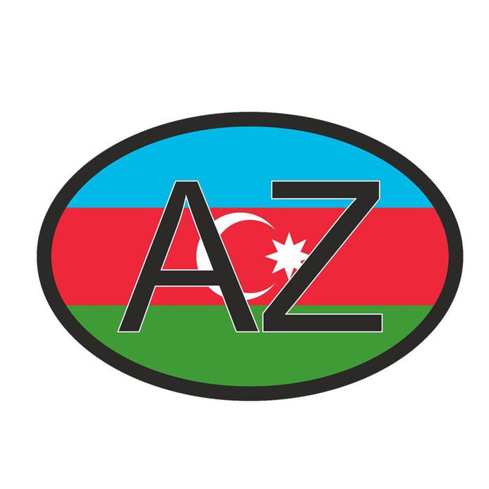 Adesivo bandiera Azerbaigian per auto