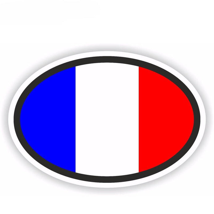 Adesivo bandiera Francia rotondo
