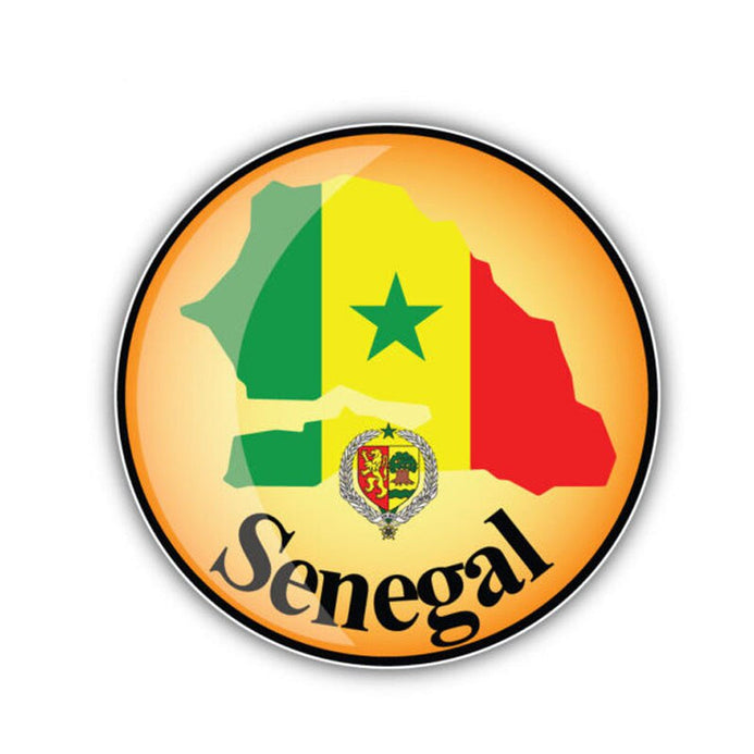 Adesivo bandiera Senegal per auto