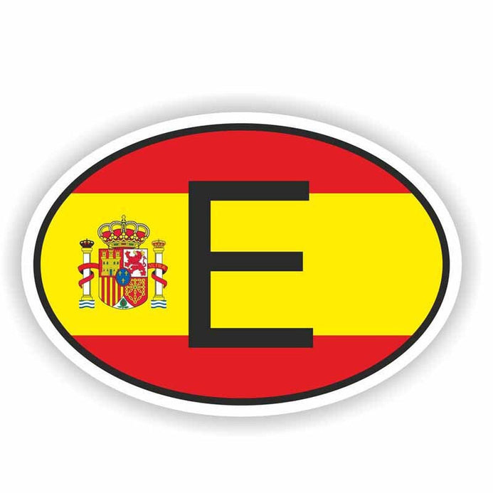 Adesivo bandiera Spagna per auto