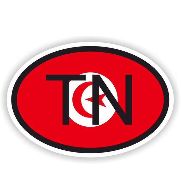 Adesivo bandiera Tunisia per auto