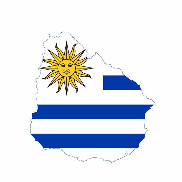 Adesivo bandiera Uruguay
