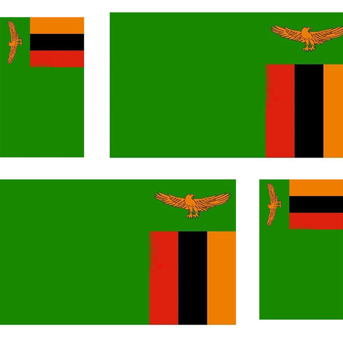 Adesivo bandiera Zambia