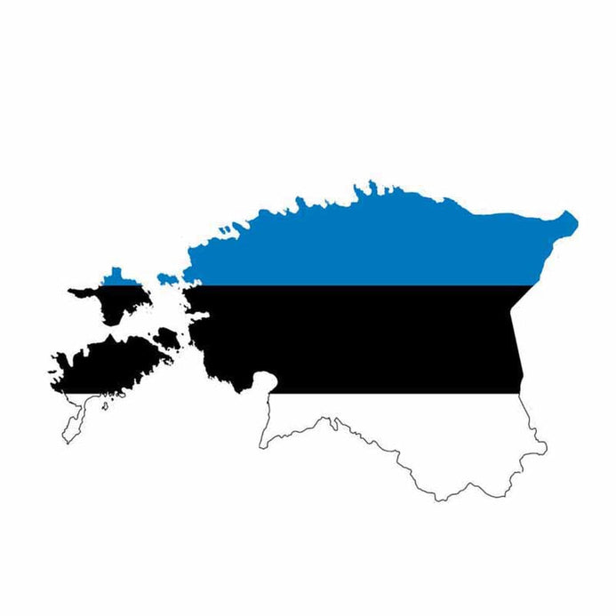 Adesivo carta Estonia