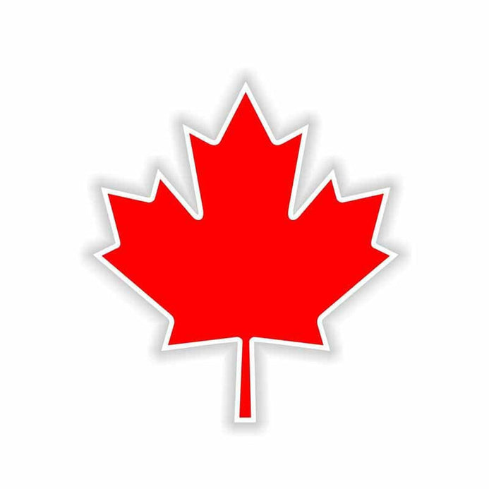 Adesivo foglia acero del Canada
