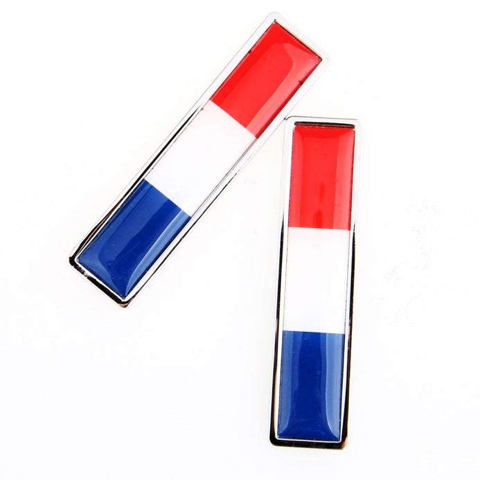 Adesivo metallico bandiera Francia