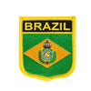 Badge bandiera Brasile con stemma