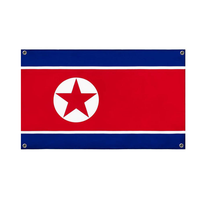 Bandiera Corea del Nord 4 occhielli