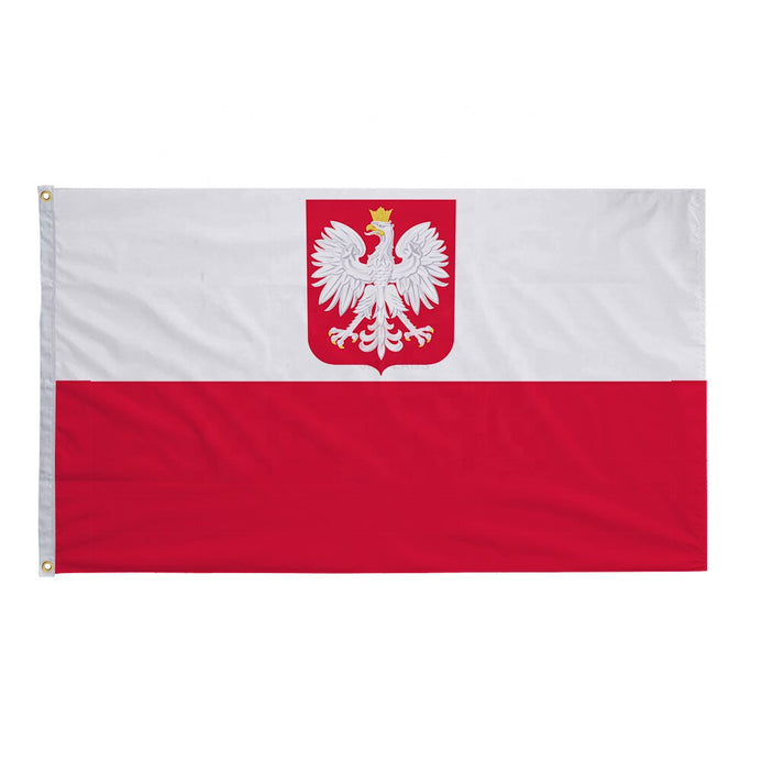 Bandiera Polonia con aquila