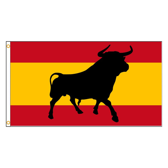 Bandiera Spagna con toro