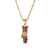 Collana bandiera Portogallo colore oro