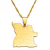 Collana carta Angola colore oro