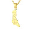 Collana carta Comore colore oro