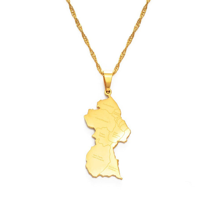 Collana carta Guyana colore oro