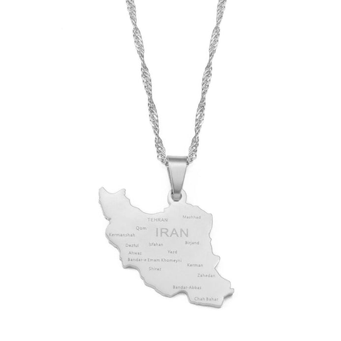 Collana carta Iran colore argento