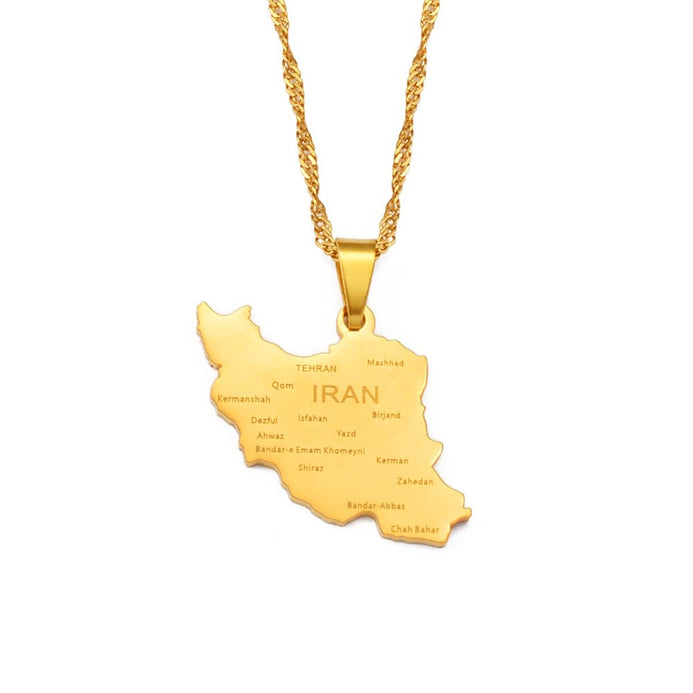 Collana carta Iran colore oro