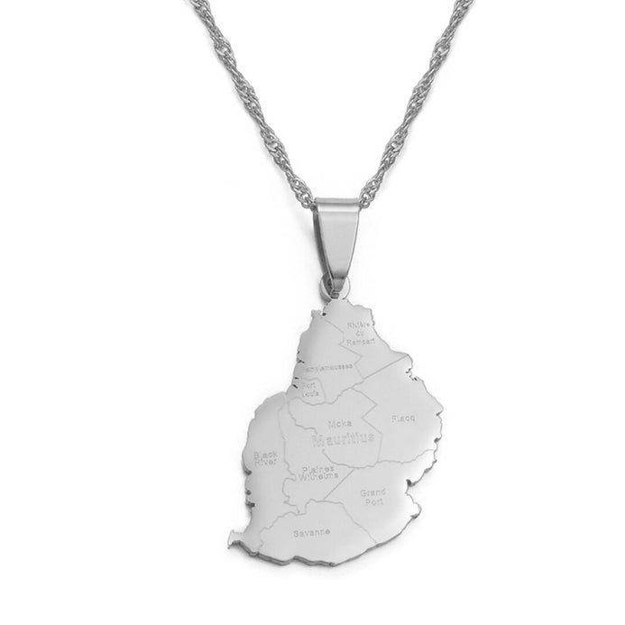 Collana carta Mauritius colore argento