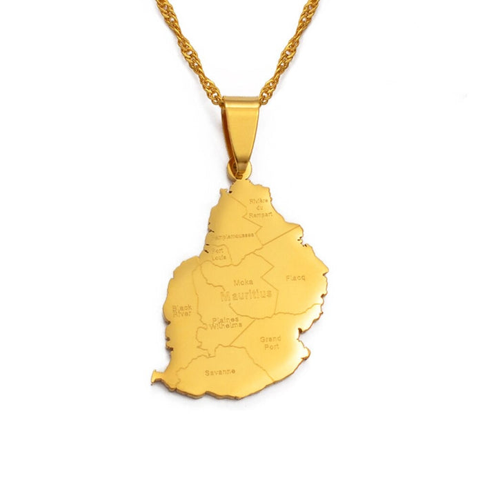 Collana carta Mauritius colore oro