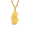 Collana carta Qatar colore oro