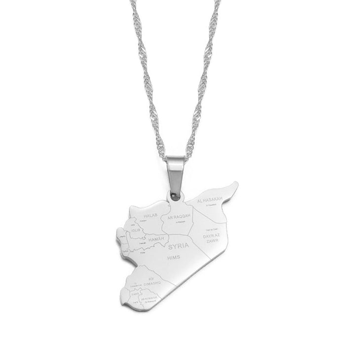 Collana carta Siria colore argento