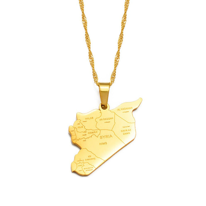 Collana carta Siria colore oro