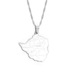Collana carta Zimbabwe colore argento