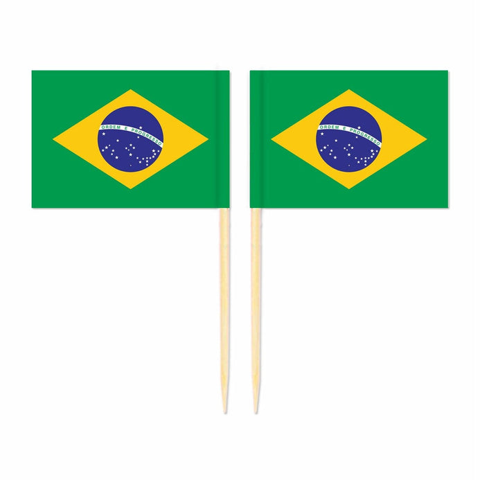 Mini plettri bandiera Brasile