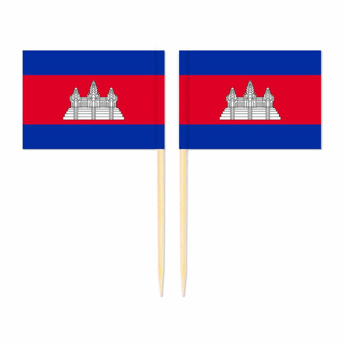 Mini plettri bandiera Cambogia