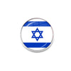 Spilla bandiera Israele rotondo