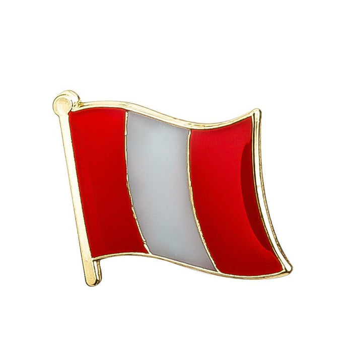 Spilla bandiera Perù senza stemma
