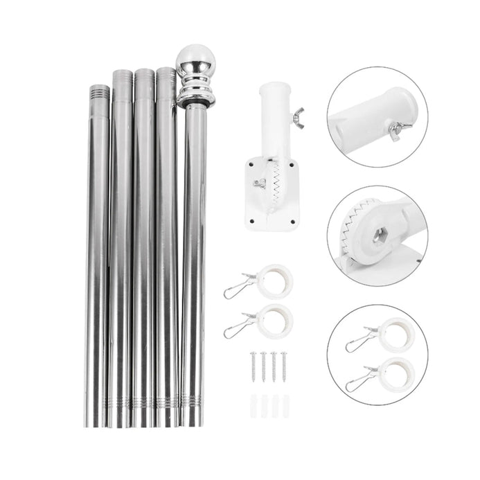 Asta per bandiera in alluminio