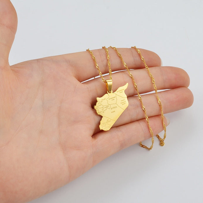 Collana carta Siria colore oro