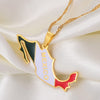 Collana bandiera Messico colore oro