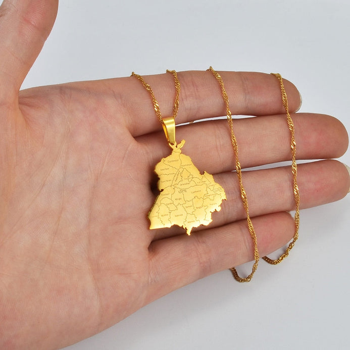 Collana carta India colore oro