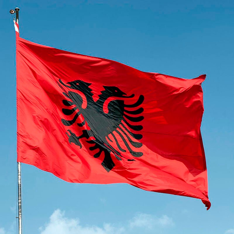Bandiera Albania esterno