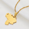 Collana carta Venezuela colore oro
