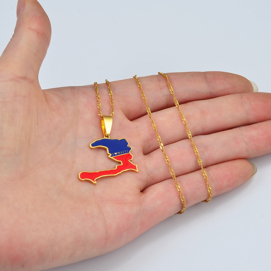 Collana bandiera Haiti