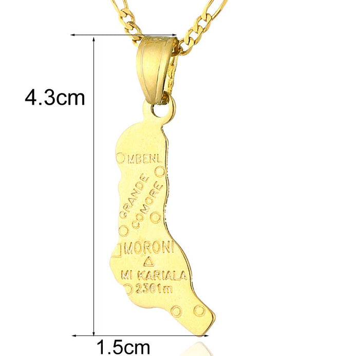 Collana carta Comore colore oro