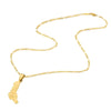 Collana carta Comore colore oro
