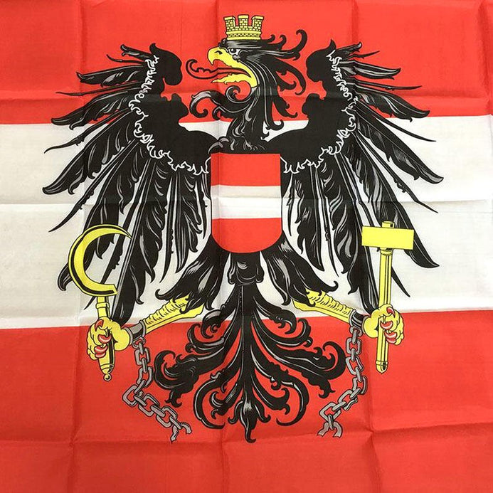 Bandiera Austria con aquila esterno