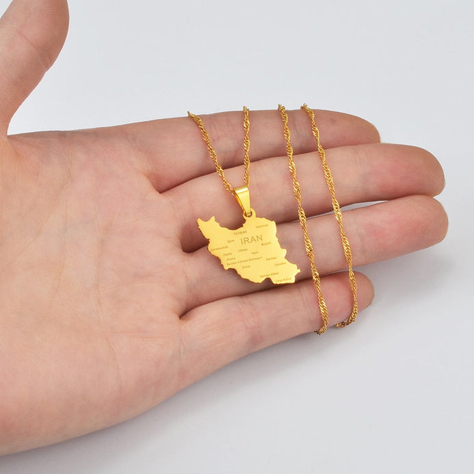 Collana carta Iran colore oro
