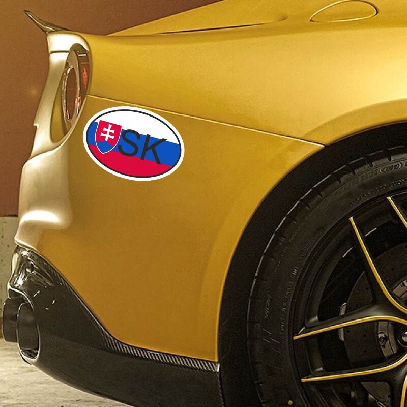 Adesivo bandiera Slovacchia per auto