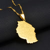 Collana carta Tanzania colore oro