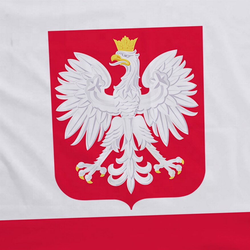 Bandiera Polonia con aquila
