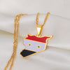 Collana bandiera Siria colore oro