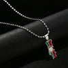 Collana bandiera Portogallo colore argento