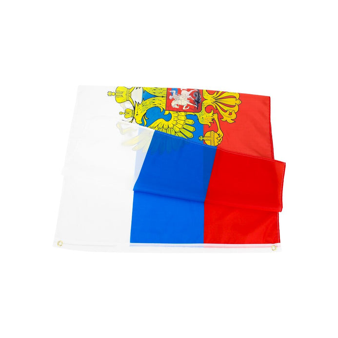 Bandiera Russia con stemma 90 x 150 cm