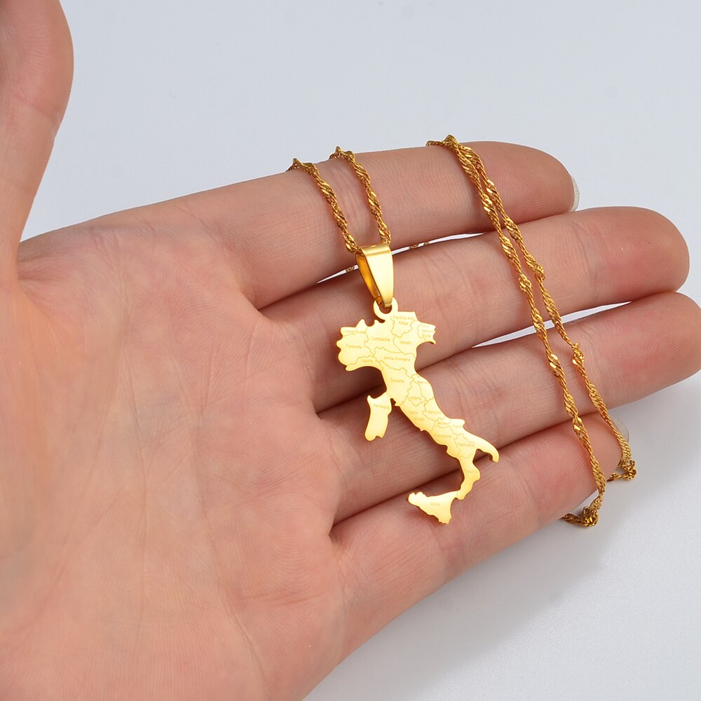 Collana carta Italia colore oro
