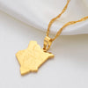 Collana carta Kenya colore oro